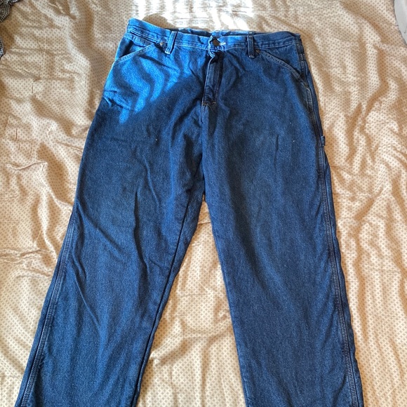 Wrangler Fleece Lined Work Pants 34x32 - Picture 5 of 8